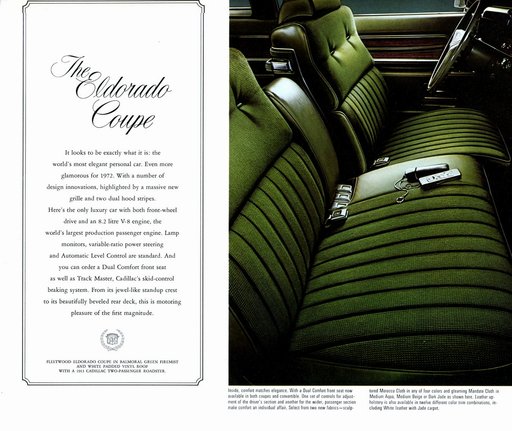 1972 Cadillac Prestige Brochure Page 20